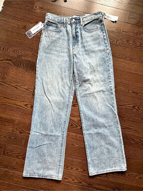 Aritzia The Farrah Hi-Rise Wide Jean Wide Leg Jeans in Blue Waist 29 NWT